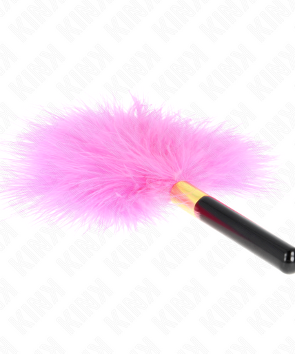 KINK - FUCHSIA GOLD METAL TICKLE FEATHERS 18 CM