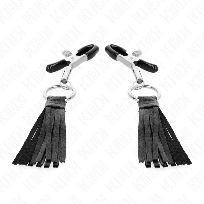 Kink – Leren Kwast Tepelklemmen 6 Cm