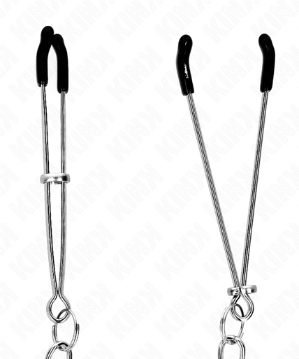 KINK - THIN NIPPLE CLAMPS WITH THICK CHAIN 30 CM