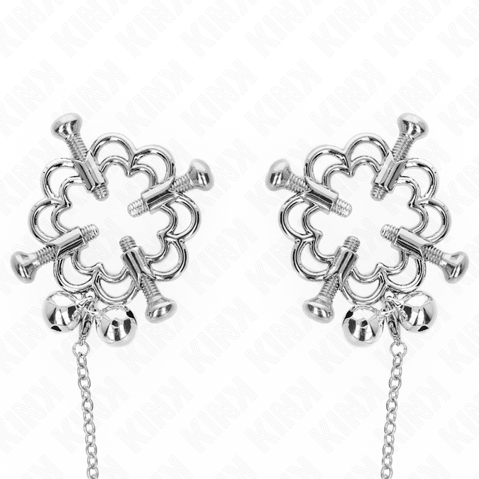 KINK - METALEN BLOEM TEPELKLEMMEN MET KETTING