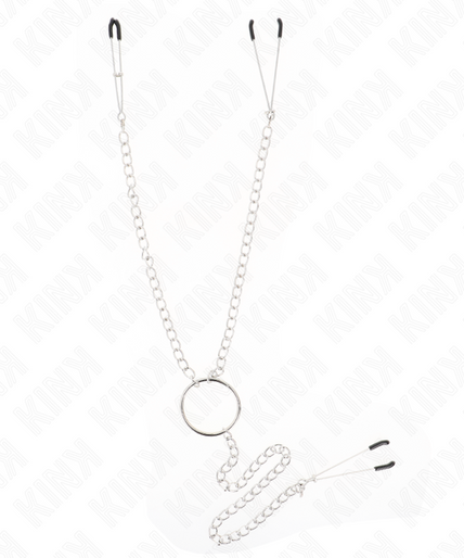 KINK - TRIPLE NIPPLE AND CLIT CLAMPS WITH CHAIN MODEL 1
