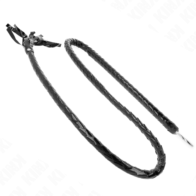 Kink – Lange glanzende pvc zweep 138 cm