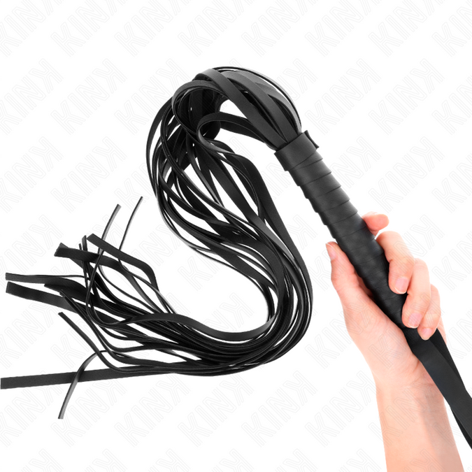 Kink – Negro Short Handle Long Tail Whip 70 Cm