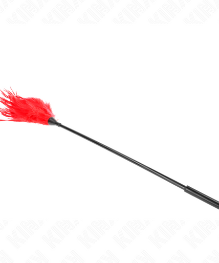 KINK - MULTIPLE RED TICKLE FEATHERS 45 CM