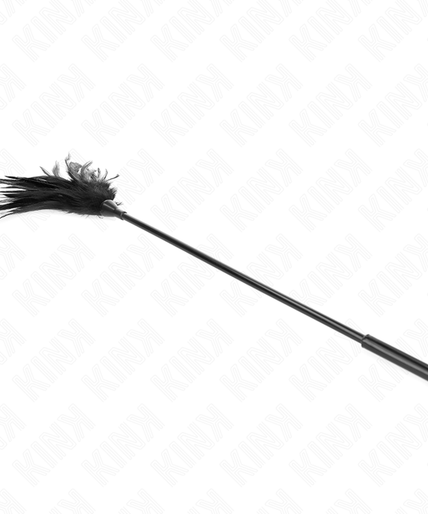 KINK - MULTIPLE BLACK TICKLE FEATHERS 45 CM