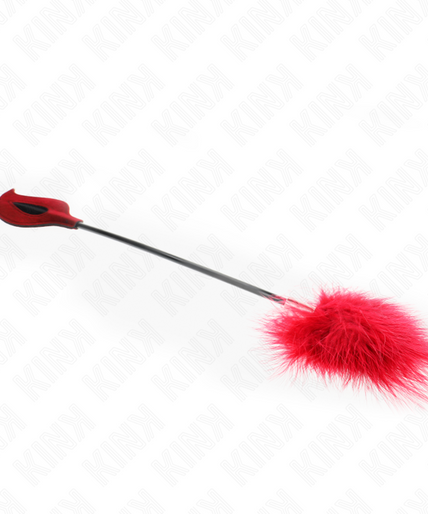 KINK - TICKLE FEATHERS WITH ROSE-SHAPED PADDLE 8 CM