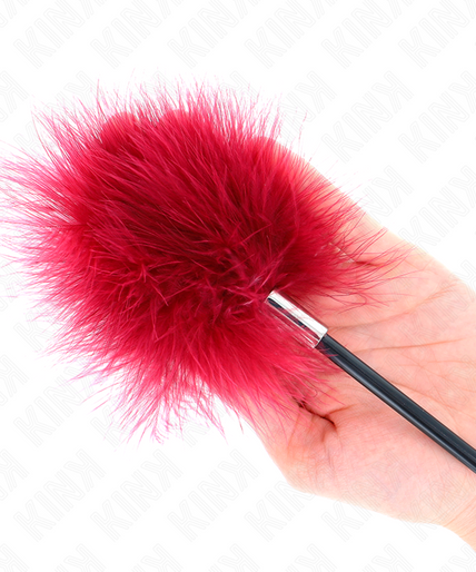 KINK - TICKLE FEATHERS WITH ROSE-SHAPED PADDLE 8 CM