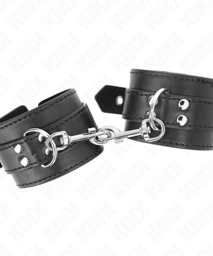 KINK - WRIST RESTRAINTS WITH STUDS 35 X 6 CM