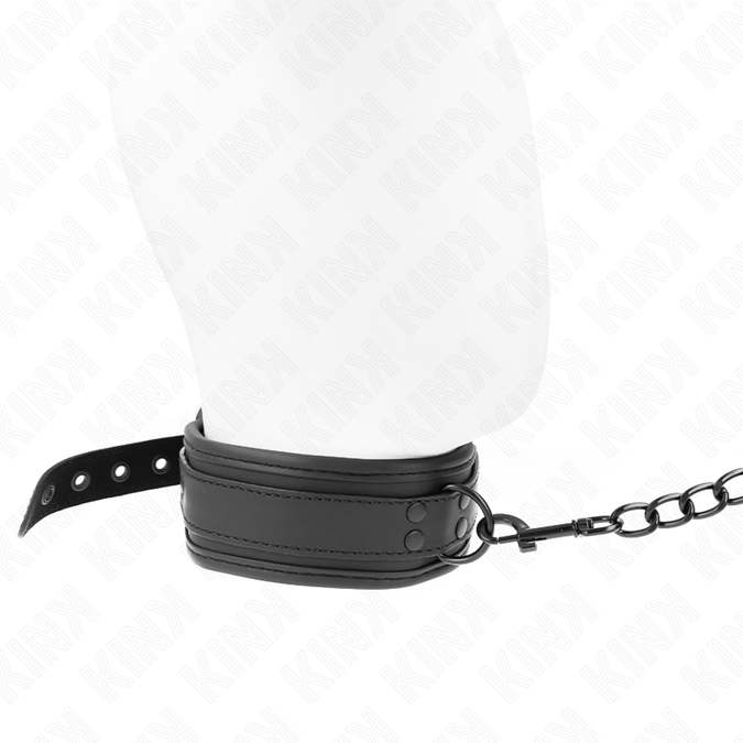 Kink – Neoprene Bondage Collar Model 1 With Belt 78 Cm Adjustable 37.5 X 49.5 Cm