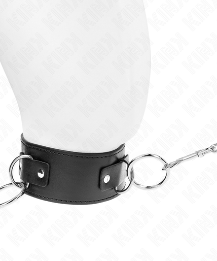 KINK - NECKLACE WITH LEASH 65 CM 3 RING MODEL 2 ADJUSTABLE 36-43 CM X 5 CM