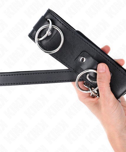 KINK - NECKLACE WITH LEASH 65 CM 3 RING MODEL 2 ADJUSTABLE 36-43 CM X 5 CM