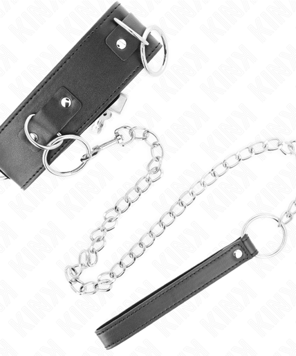 KINK - NECKLACE WITH LEASH 65 CM 3 RING MODEL 2 ADJUSTABLE 36-43 CM X 5 CM