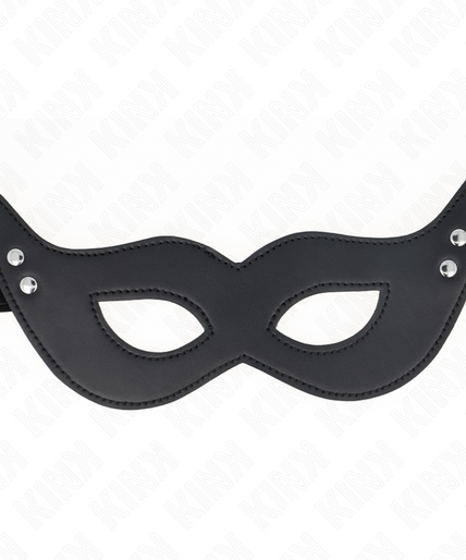 KINK - LEATHERETTE MASK WITH RIVETS MODEL 1 26 x 8 CM