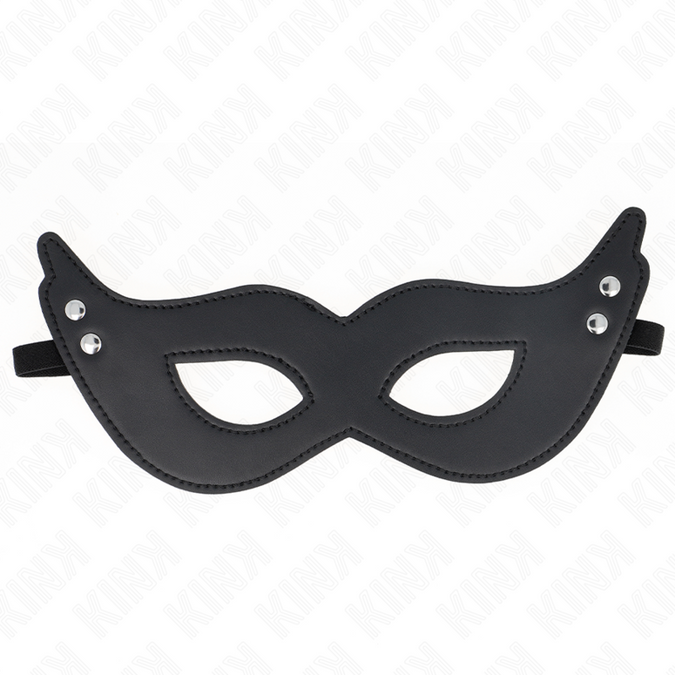 Kink – Leren masker met klinknagels Model 1 26 x 8 cm
