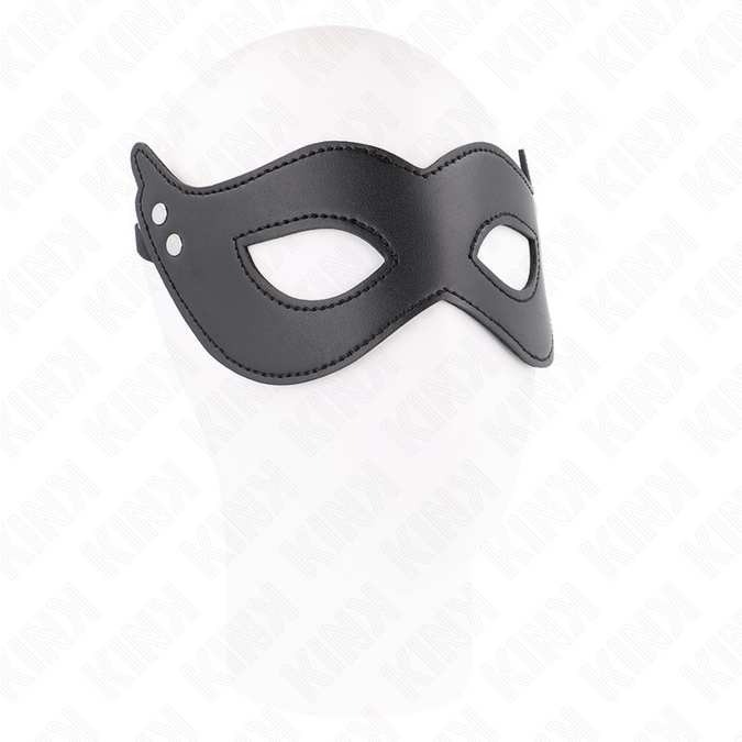 Kink – Leren masker met klinknagels Model 1 26 x 8 cm