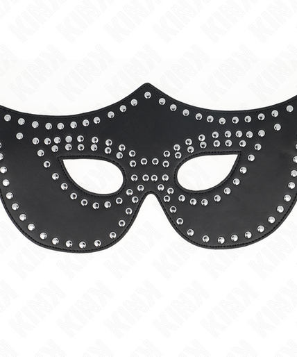 KINK - LEATHERETTE MASK WITH RIVETS MODEL 2 30 x 12 CM