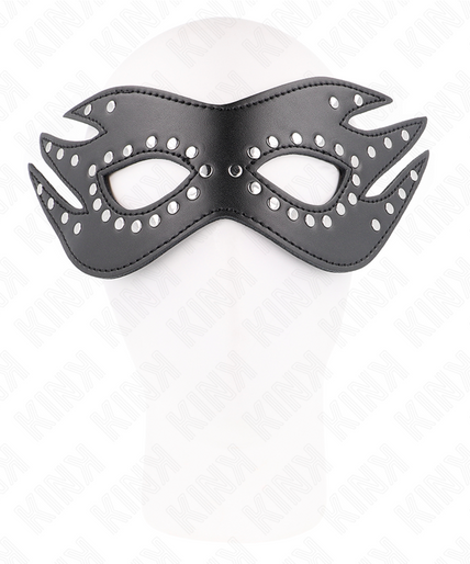 KINK - LEATHERETTE MASK WITH RIVETS MODEL 3 26 x 9.5 CM