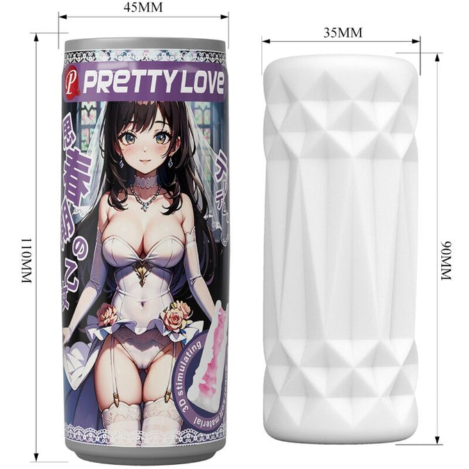 PRETTY LOVE - MANNELIJKE MASTURBATOR IN BLIK UITVOERING