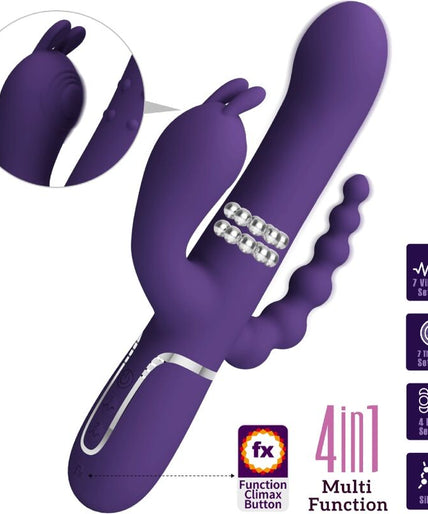 PRETTY LOVE - CAMMY DRIEVOUDIGE VIBRATOR MULTIFUNCTIONEEL 4 IN 1 PAARS
