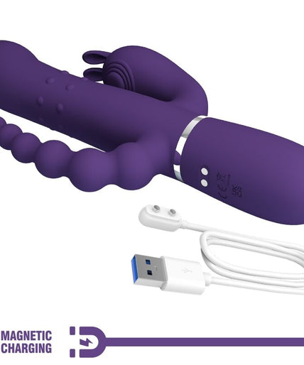 PRETTY LOVE - CAMMY DRIEVOUDIGE VIBRATOR MULTIFUNCTIONEEL 4 IN 1 PAARS