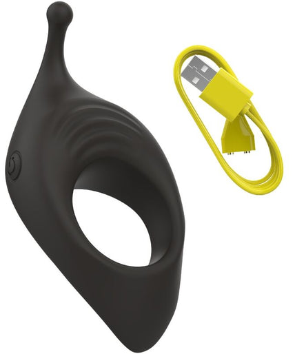 B SWISH - BCHARMED RHYTHM INFINITE DELUXE PENIS RING 15 VIBRATIONS BLACK
