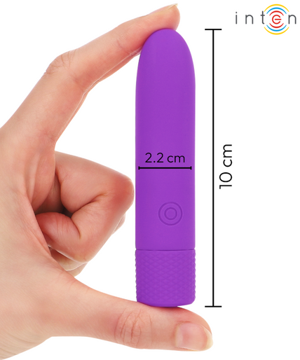 INTENSE - SYMONE USB RECHARGEABLE VIBRATING BULLET 8 VIBRATIONS PURPLE 10 X 2.2 CM