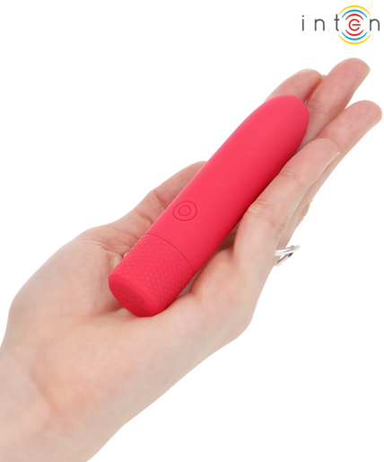 INTENSE - SYMONE USB RECHARGEABLE VIBRATING BULLET 8 VIBRATIONS RED 10 X 2.2 CM