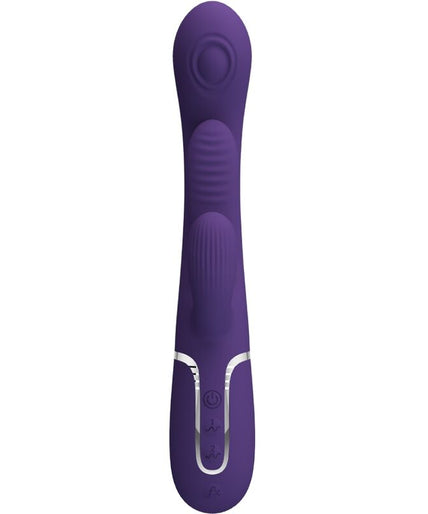 PRETTY LOVE - SHANIA TRIPLE RABBIT VIBRATOR MULTIFUNCTION PURPLE
