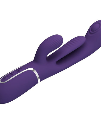 PRETTY LOVE - SHANIA TRIPLE RABBIT VIBRATOR MULTIFUNCTION PURPLE
