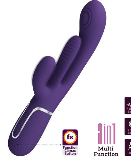 PRETTY LOVE - SHANIA TRIPLE RABBIT VIBRATOR MULTIFUNCTION PAARS
