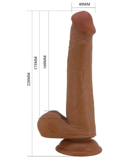 PRETTY LOVE - TALLEN REALISTIC DILDO 22 CM BROWN