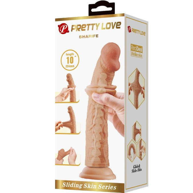 PRETTY LOVE - SHARIFE REALISTISCHE DILDO 25 CM HUIDSKLEURIG