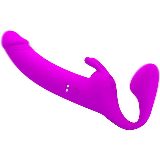 Pretty Love – Zanini Strapless Strap-On 10 Vibrationen Lila