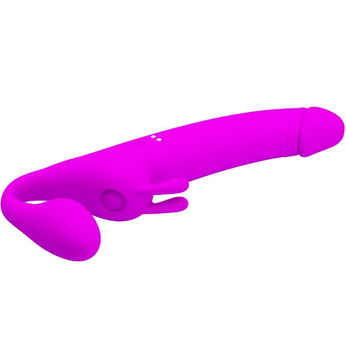Pretty Love – Zanini Strapless Strap-On 10 Vibrationen Lila