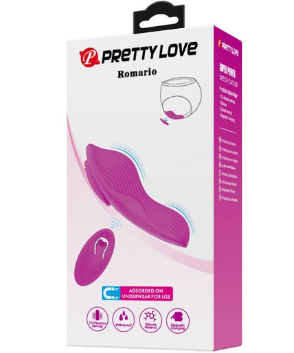 PRETTY LOVE - ROMARIO OPLEGBARE CLITORISSTIMULATOR AFSTANDSBEDIENING ROZE