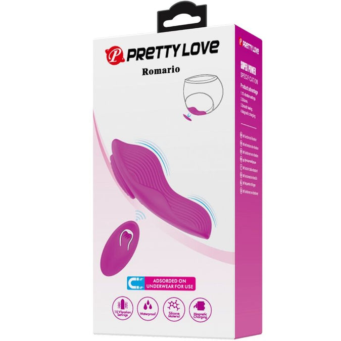 PRETTY LOVE - ROMARIO OPLEGBARE CLITORISSTIMULATOR AFSTANDSBEDIENING ROZE