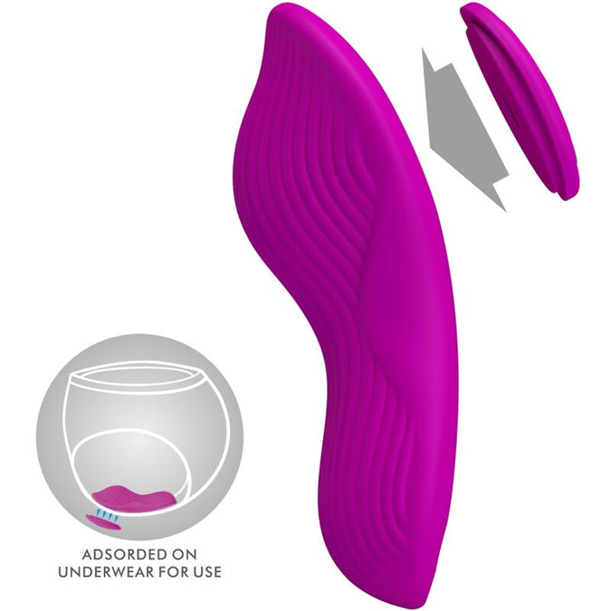 PRETTY LOVE - ROMARIO OPLEGBARE CLITORISSTIMULATOR AFSTANDSBEDIENING ROZE