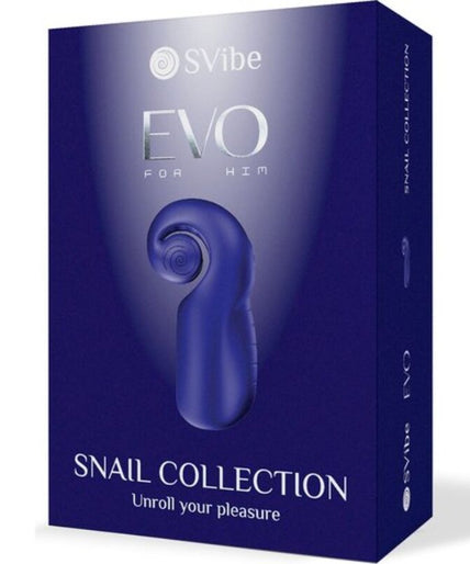 SNAIL VIBE - EVO FOR HIM MALE MASTURBATOR SLIDE NROLL DARK BLUE
