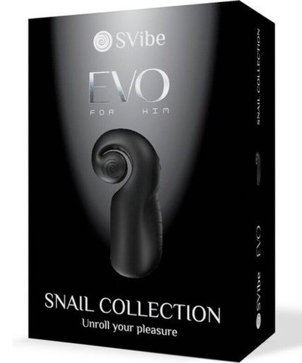 SNAIL VIBE - EVO FOR HIM MALE MASTURBATOR SLIDE NROLL BLACK