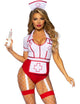 Leg Avenue – Sexy Nurse Costume Red/white S