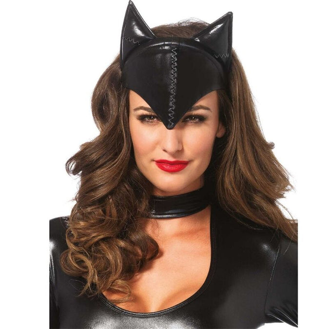 LEG AVENUE - CAT WOMAN MASK ZWART