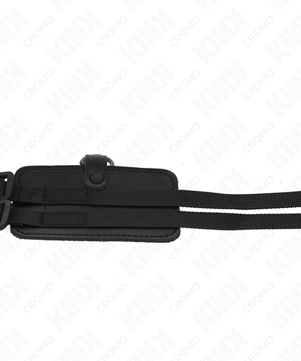 KINK - LEATHER PENIS RING WITH ADJUSTABLE STRAPS