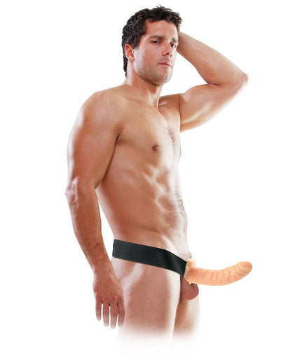 FETISH FANTASY SERIES - 19 CM HOLLOW STRAP-ON NATURAL