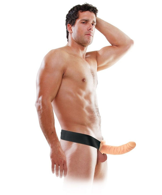 FETISH FANTASY SERIES - 19 CM HOLLOW STRAP-ON NATURAL