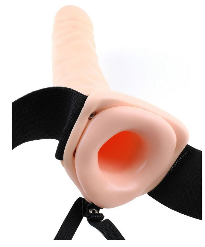 FETISH FANTASY SERIES - 19 CM HOLLOW STRAP-ON NATURAL