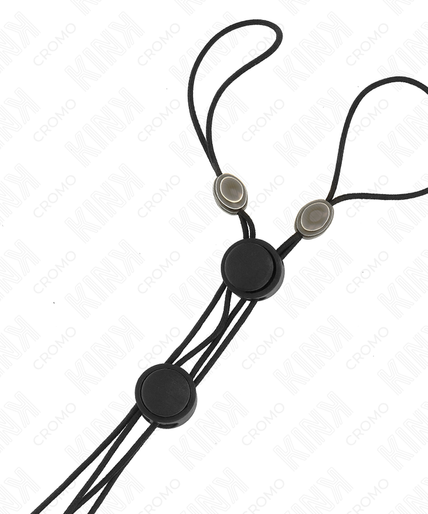 KINK - BLACK DETAIL NIPPLE CLAMPS WITH BLACK ELASTIC
