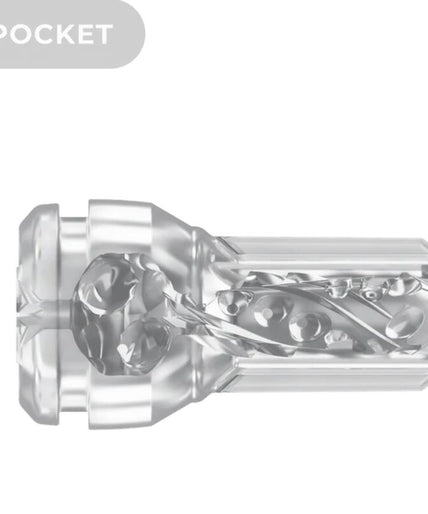KIIROO - FEEL POCKET STROKER CRYSTAL BY KIIROO TRANSPARENT