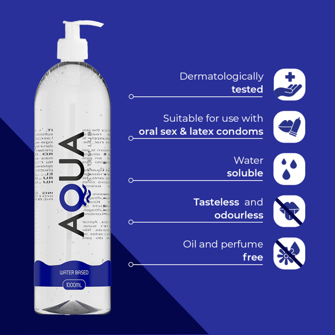 Aqua Quality – Water Based Lubricant 1000 Ml