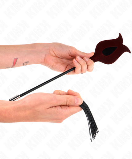 KINK - ROSE SHAPE SILICONE TASSEL WHIP 45 CM