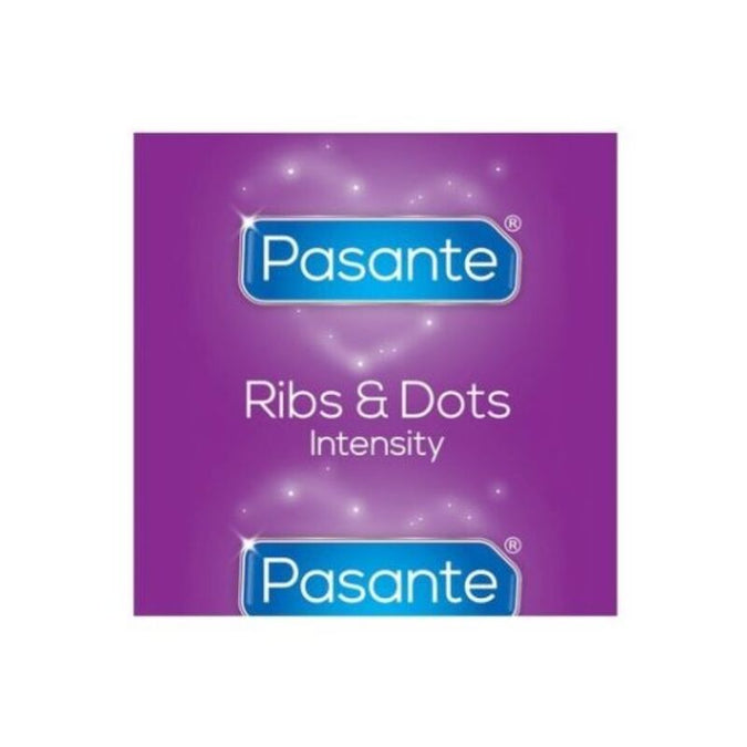 PASANTE - RIBS & DOTS INTENSITY CONDOMS 144 UNITS